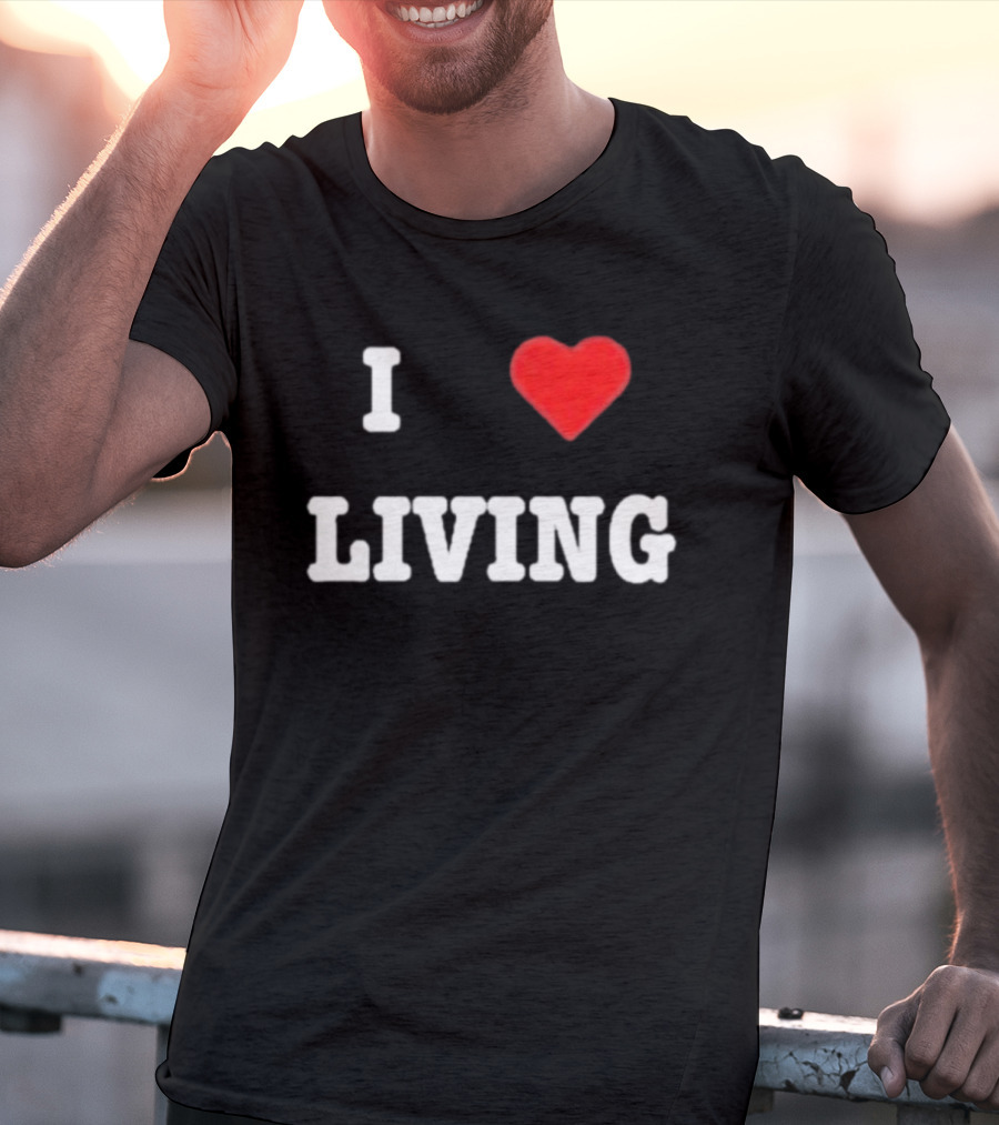 Mxdvs I Love Living Heart T-Shirt