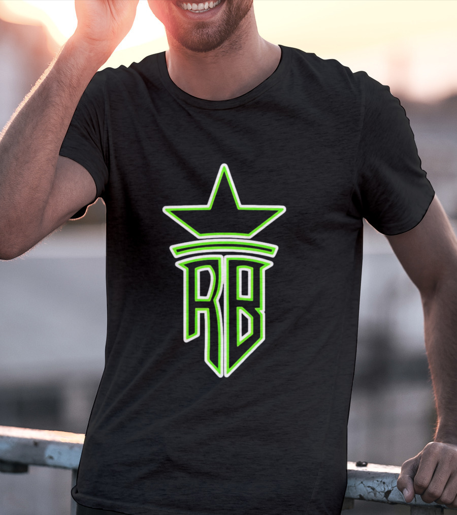 Roland Banks RB Star Logo Neon Green T-Shirt