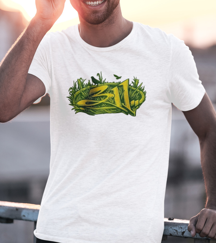 311 Band 2026 Summer Tour Green Nature T-Shirt