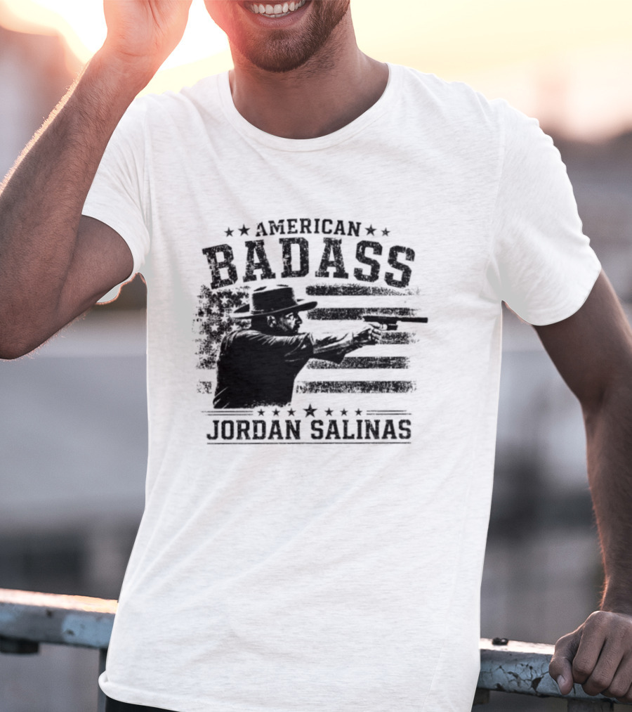 American Badass Jordan Salinas True Patriot USA Flag T-Shirt