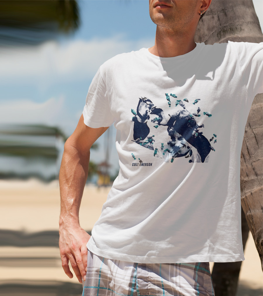 Colt Emerson Walk Off Bubble Gum Bath Mariners Baseball T-Shirt