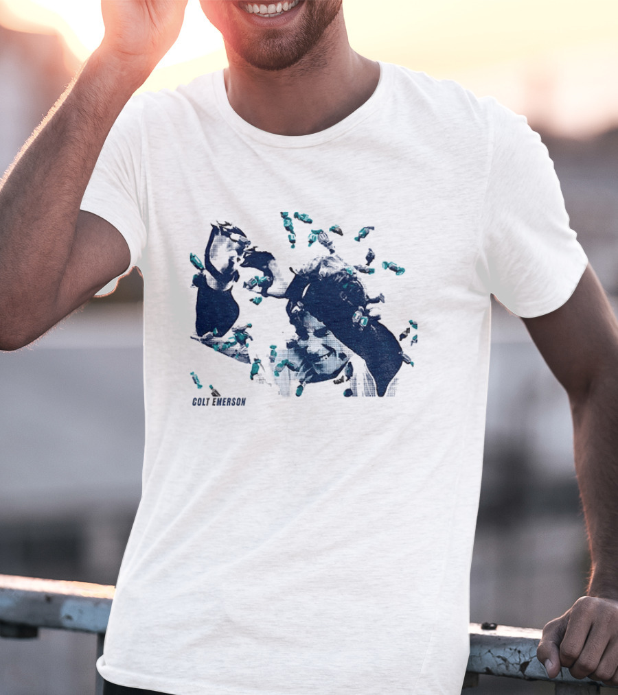 Colt Emerson Walk Off Bubble Gum Bath Mariners Baseball T-Shirt
