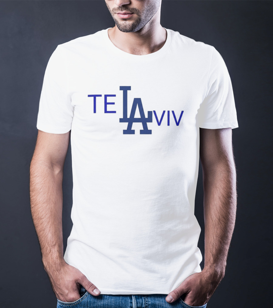 Los Angeles Dodgers Tel Aviv 2026 LA Logo Baseball Connection T-Shirt