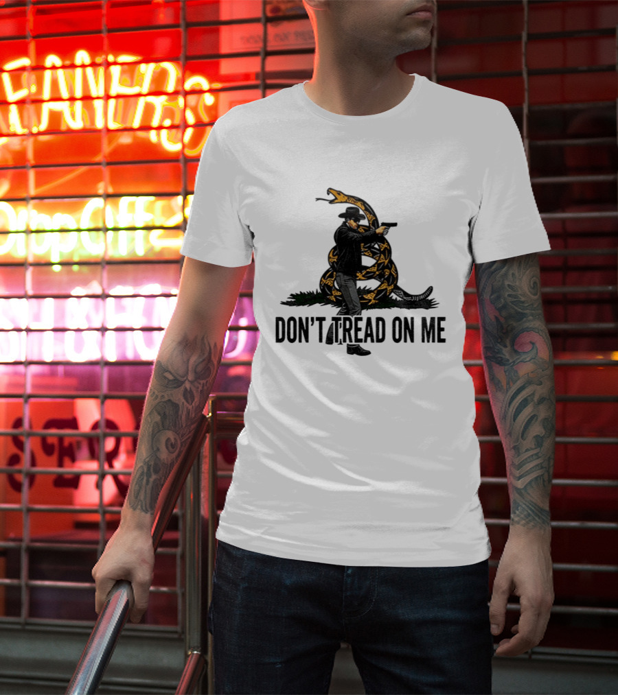 Jordan Salinas Don't Tread On Me Cowboy Snake Stand America T-Shirt