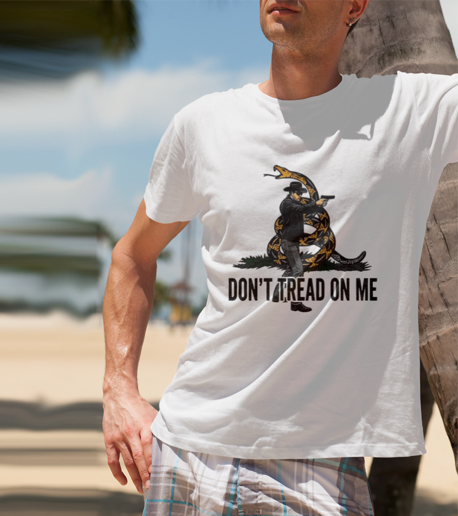 Jordan Salinas Don't Tread On Me Cowboy Snake Stand America T-Shirt