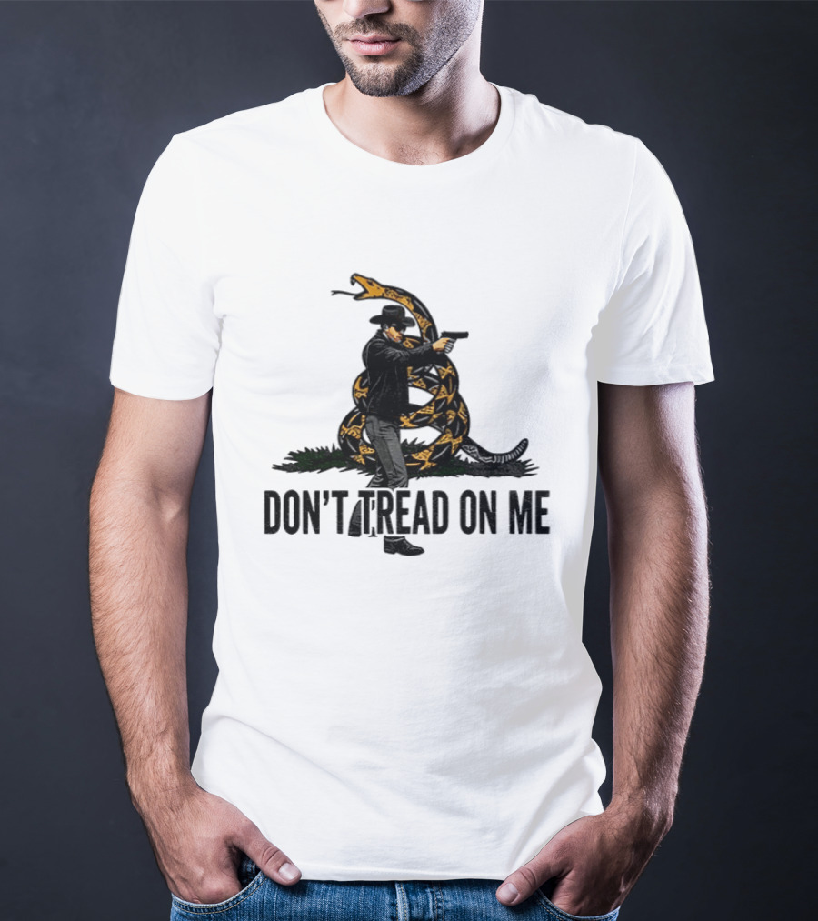 Jordan Salinas Don't Tread On Me Cowboy Snake Stand America T-Shirt