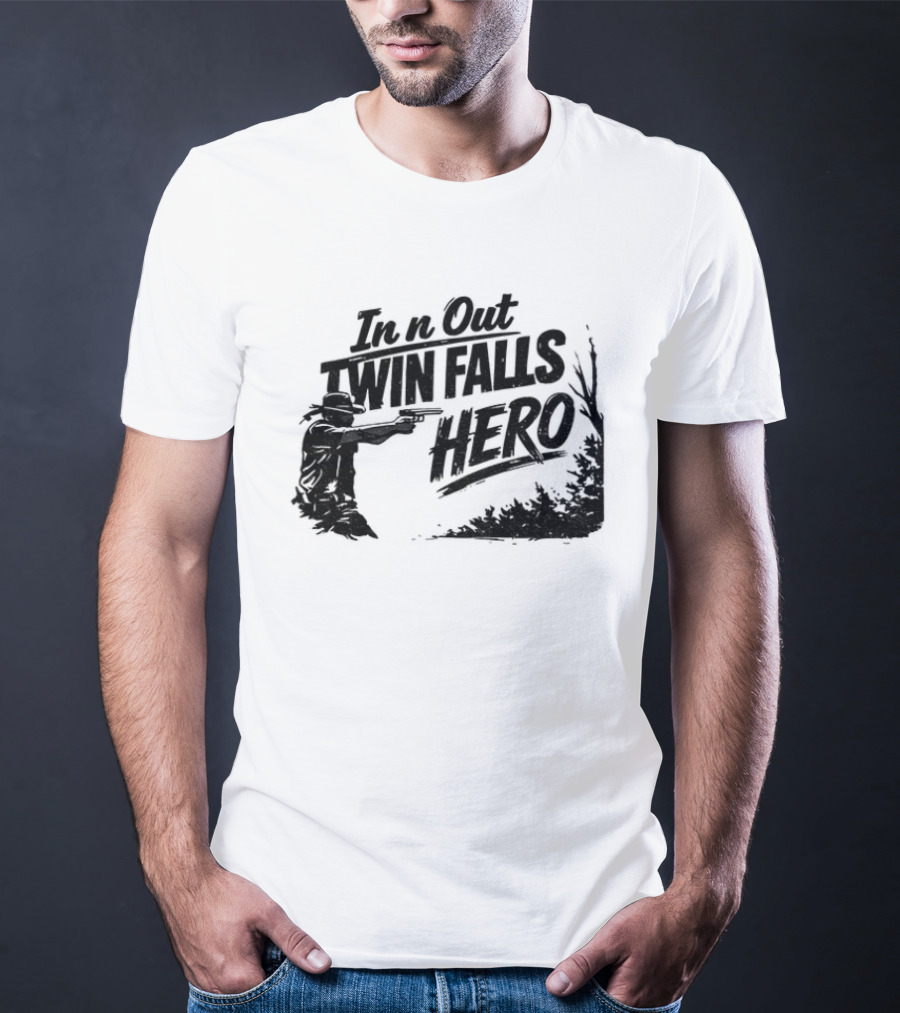 Jordan Salinas In N Out Twin Falls Hero Idaho Political T-Shirt
