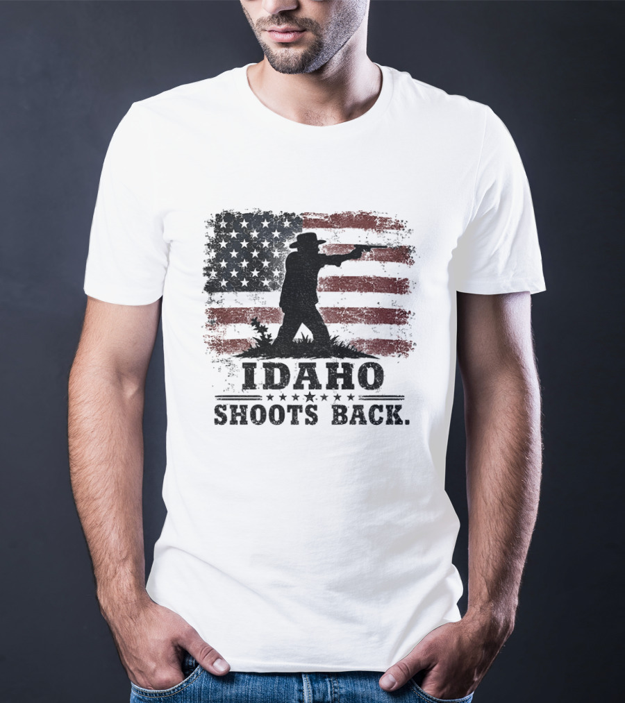 Idaho Shoots Back American Hero Flag T-Shirt