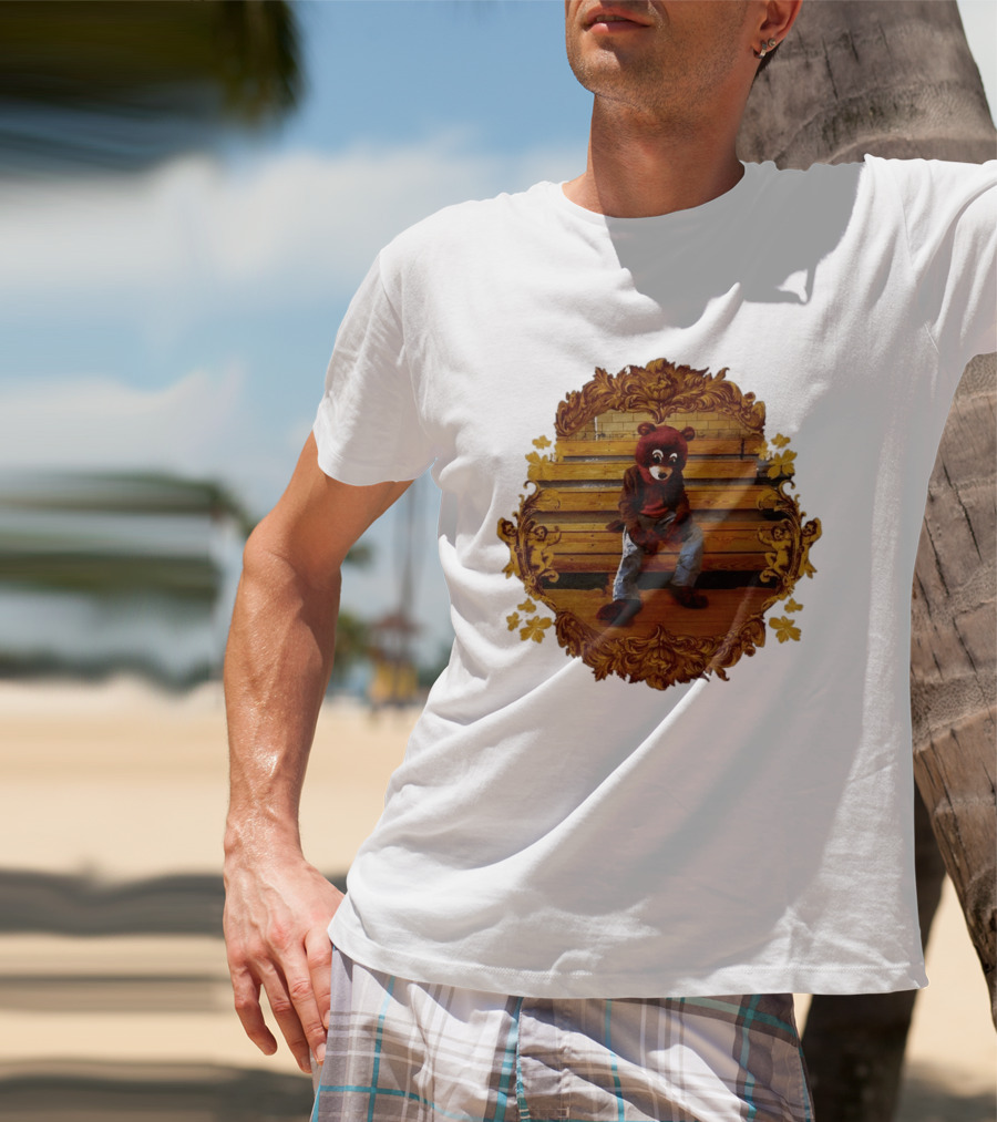 Kanye West The College Dropout Bear Seated In Ornate Frame T-Shirt