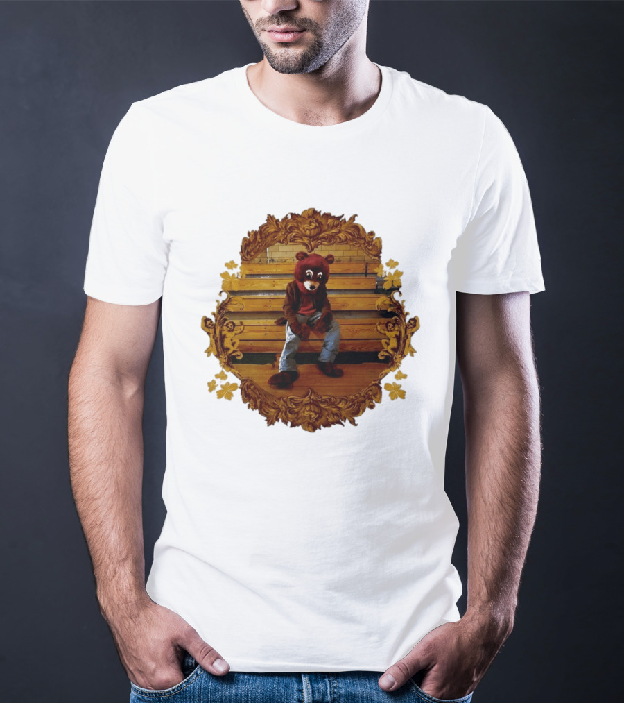 Kanye West The College Dropout Bear Seated In Ornate Frame T-Shirt