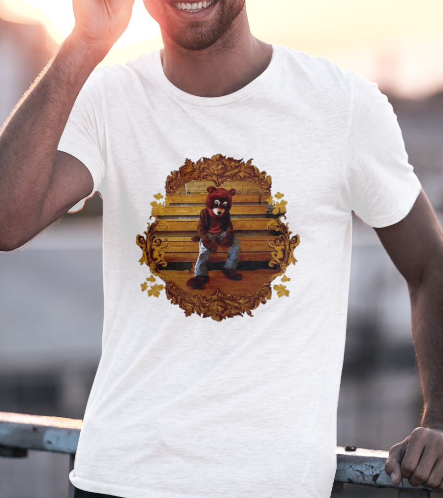 Kanye West The College Dropout Bear Seated In Ornate Frame T-Shirt