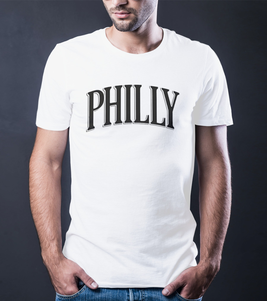 Philly City Pride Vintage Arched Lettering T-Shirt