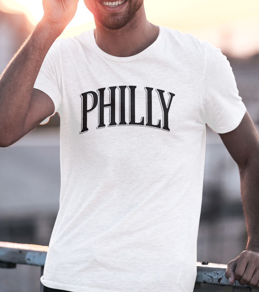 Philly City Pride Vintage Arched Lettering T-Shirt