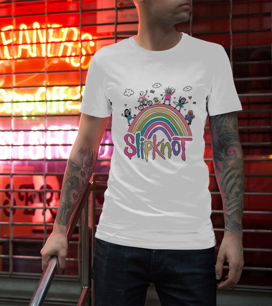 Slipknot Playful Rainbow Characters T-Shirt