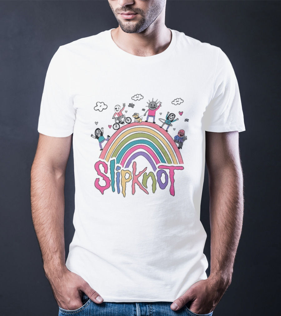 Slipknot Playful Rainbow Characters T-Shirt