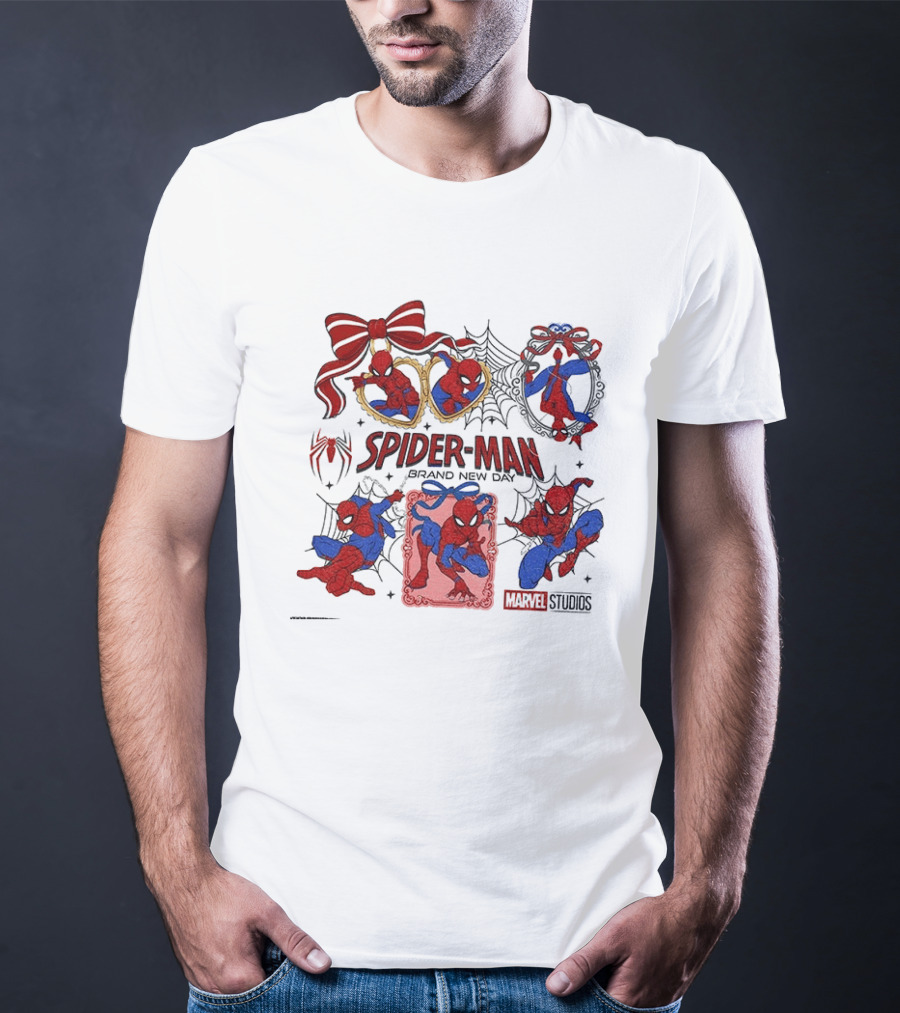 Spider Man Brand New Day Marvel Studios Masked Web Hero Coquette Superhero T-Shirt