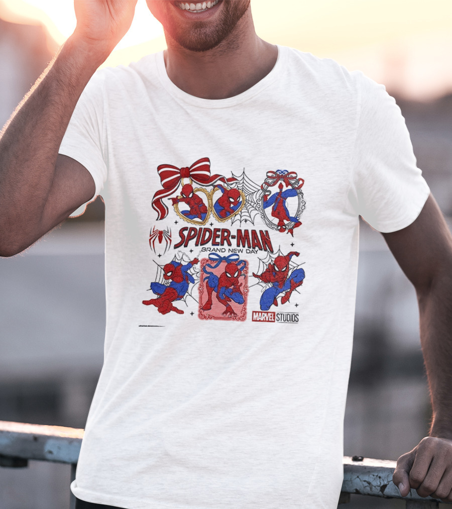 Spider Man Brand New Day Marvel Studios Masked Web Hero Coquette Superhero T-Shirt