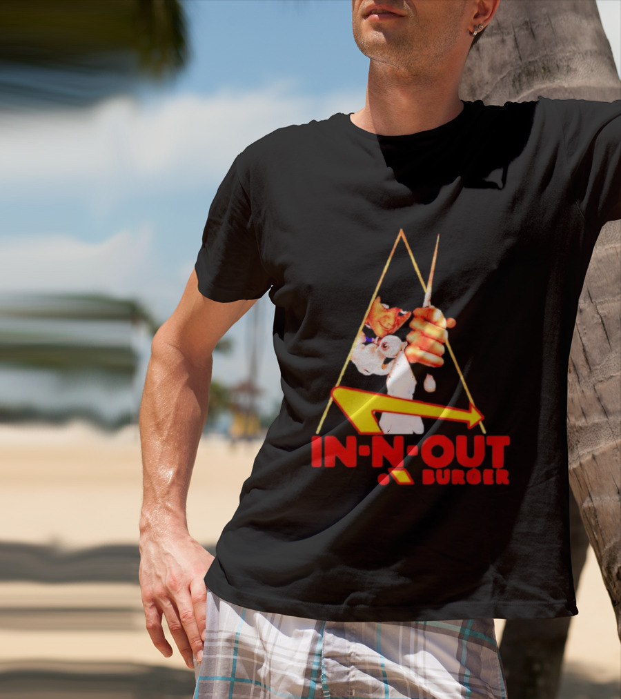 A Work Orange In N Out Burger Logo Mashup T-Shirt