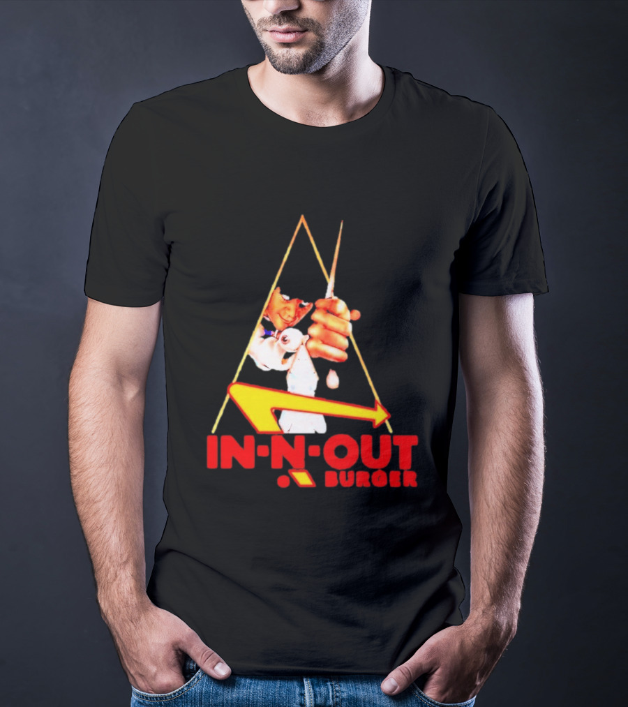 A Work Orange In N Out Burger Logo Mashup T-Shirt