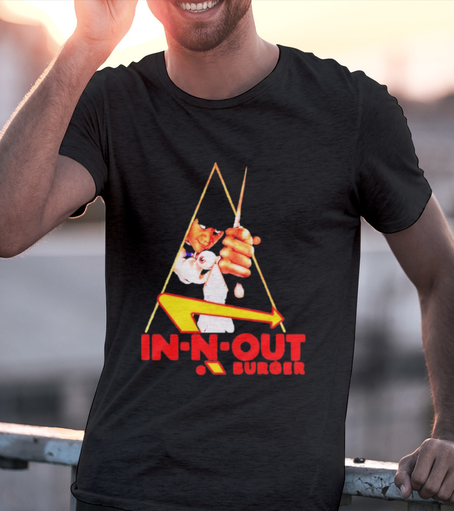 A Work Orange In N Out Burger Logo Mashup T-Shirt