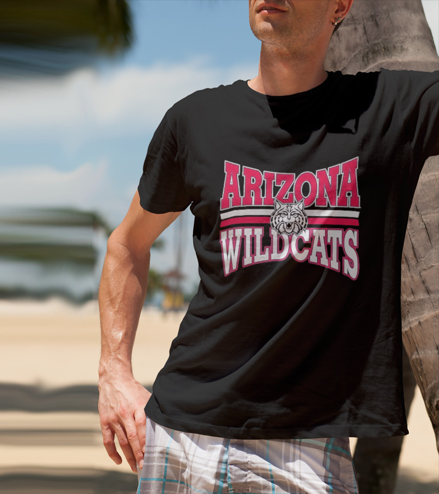 Arizona Wildcats NCAA Head Red White Stripes T-Shirt