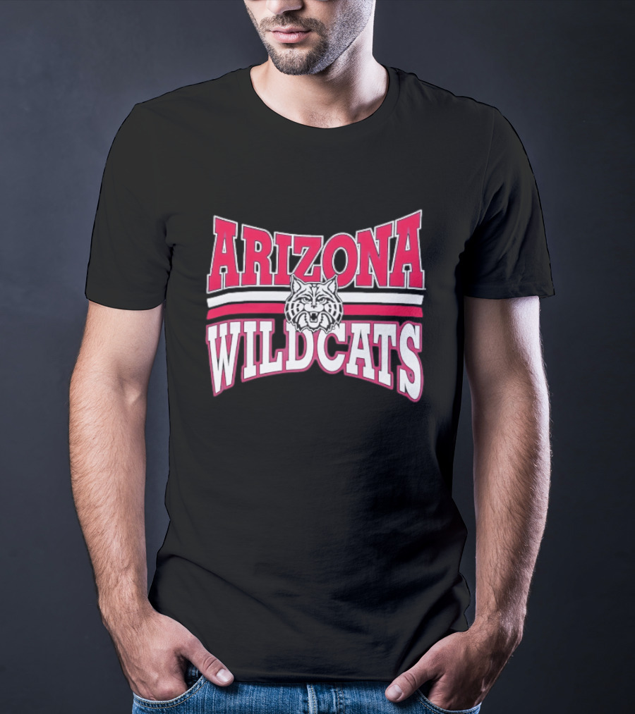 Arizona Wildcats NCAA Head Red White Stripes T-Shirt