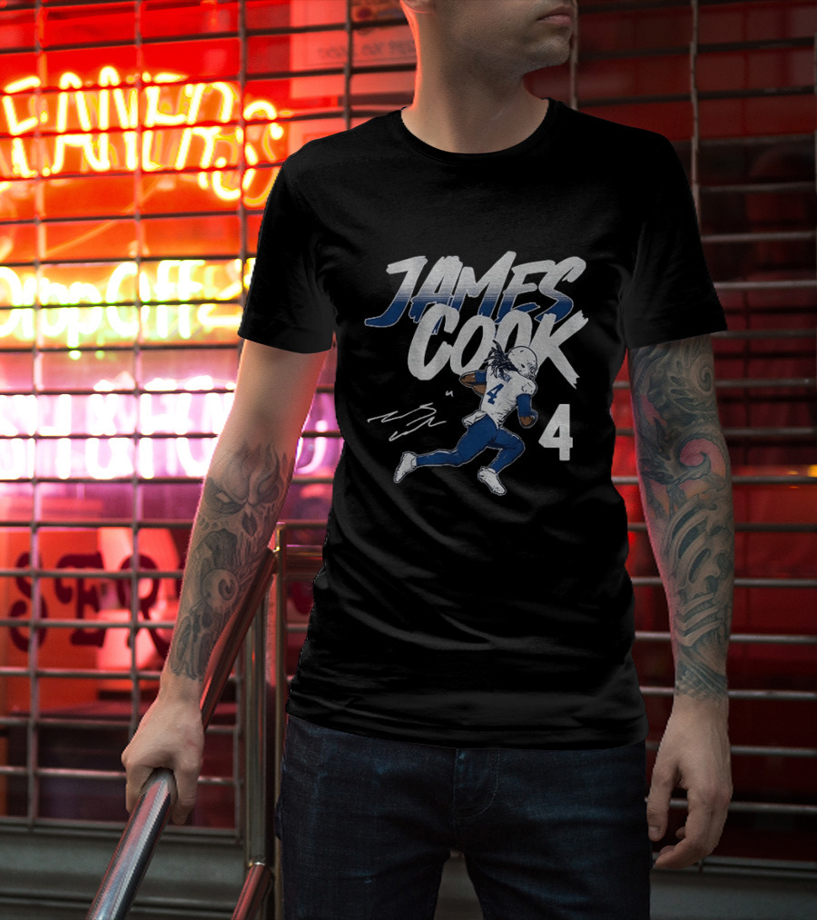 James Cook 4 Buffalo Bills Football Player Athlete T-Shirt