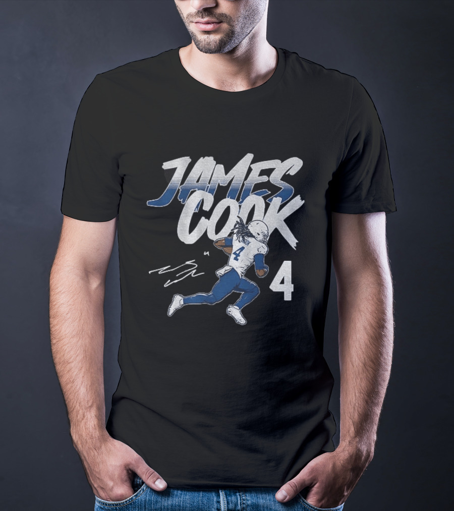 James Cook 4 Buffalo Bills Football Player Athlete T-Shirt