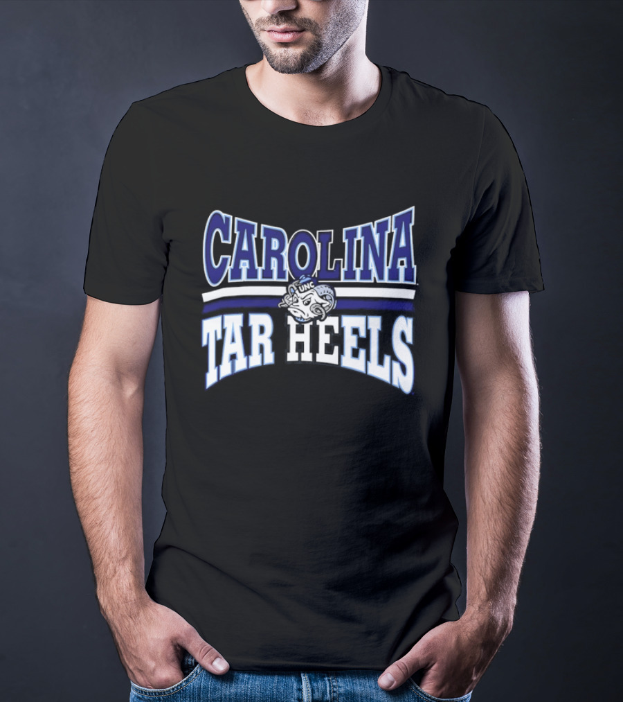 Carolina Tar Heels Cartoon Ram Head NCAA Unc T-Shirt