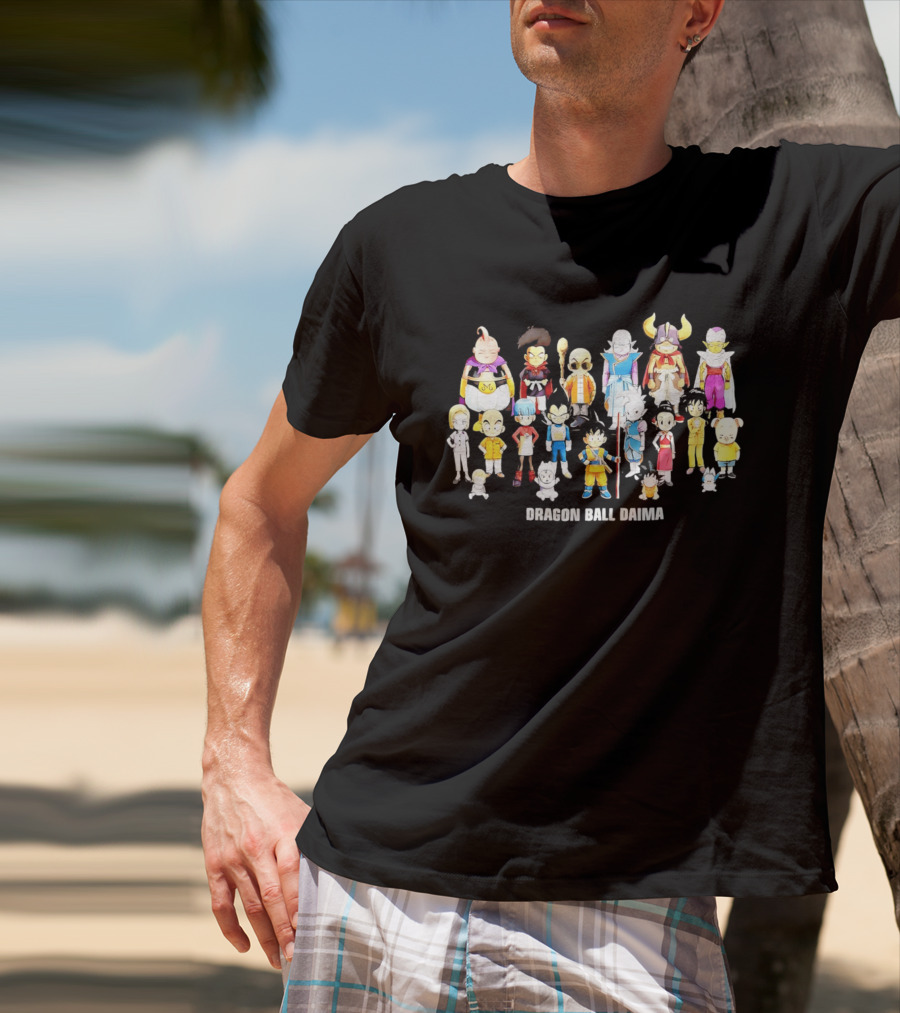 Dragon Ball Daima Chibi Anime Characters Lineup T-Shirt