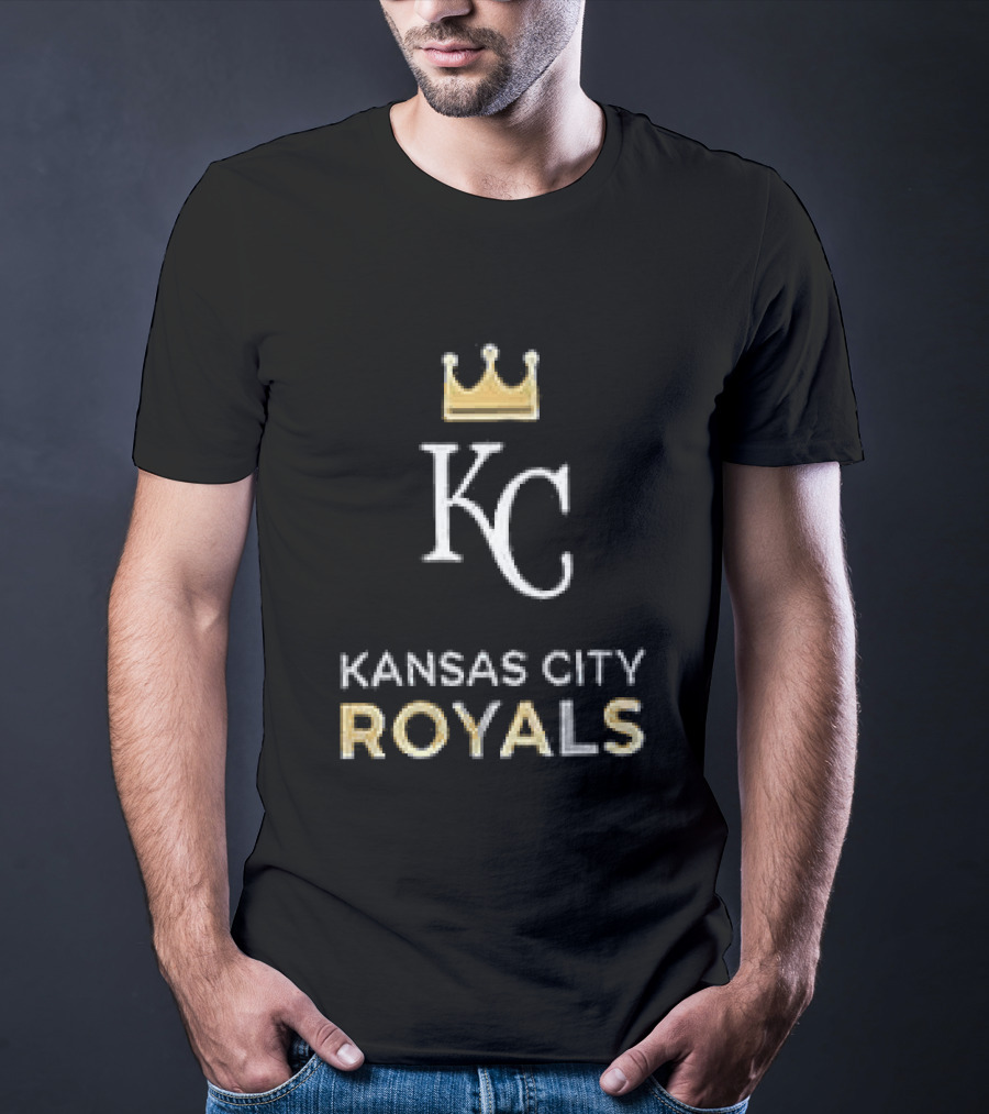 Kansas City Royals Skull Bat Crossed Baseball KC Crown T-Shirt