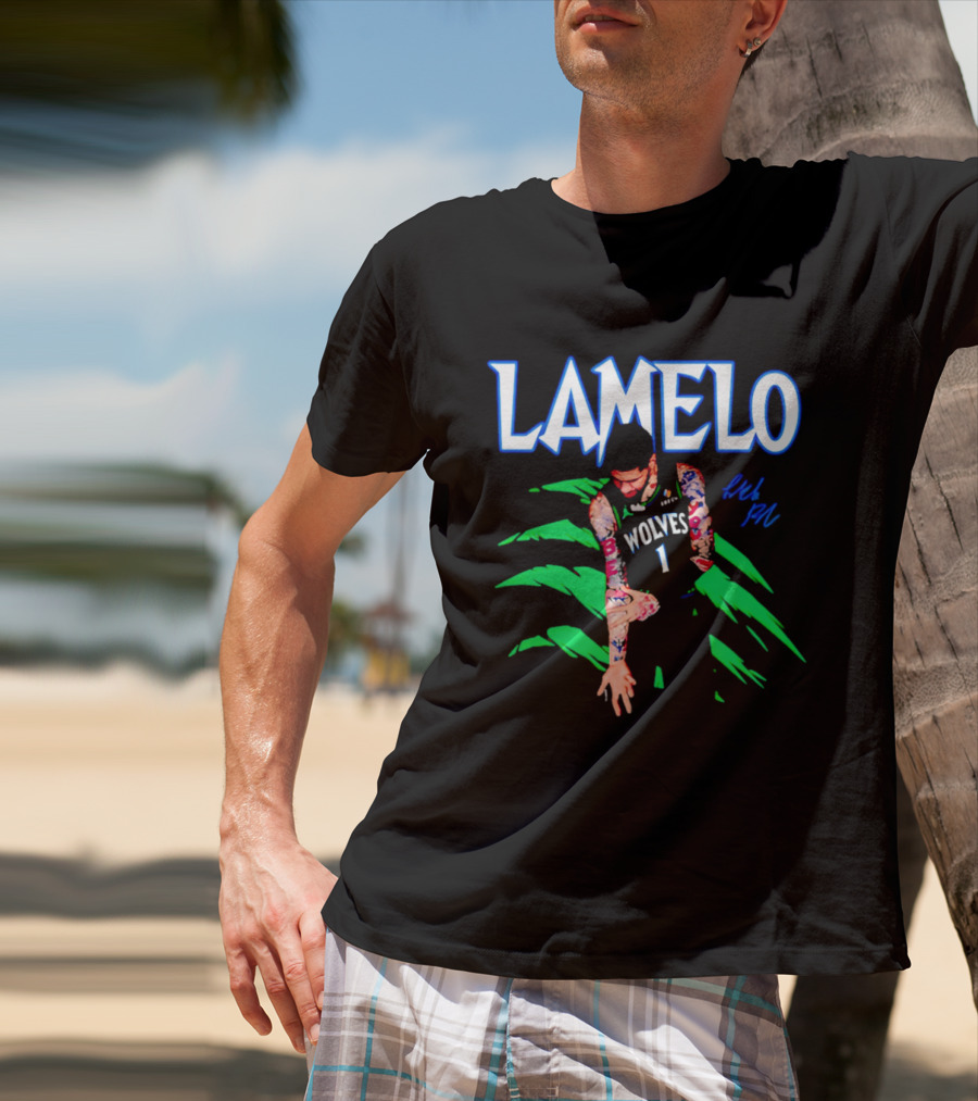 LaMelo Ball Wolves Number 1 Signature T-Shirt