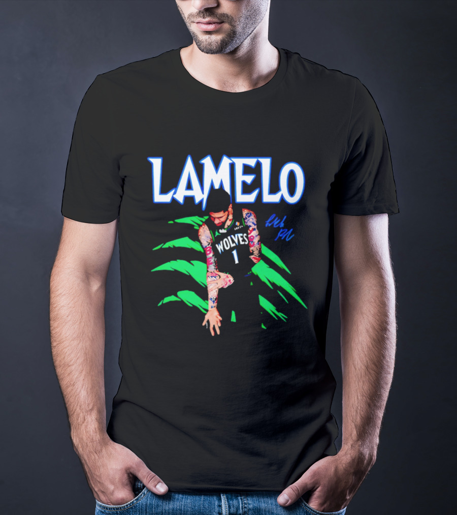 LaMelo Ball Wolves Number 1 Signature T-Shirt
