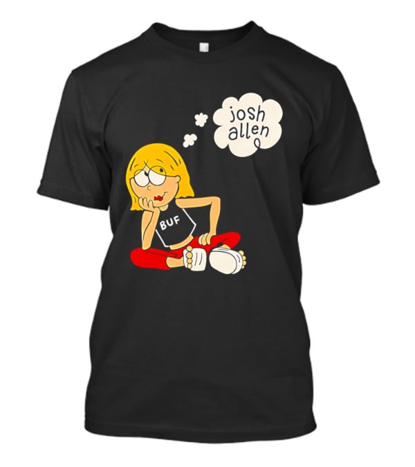 Lizzie McGuire BUF Josh Allen Dreaming Cartoon T-Shirt