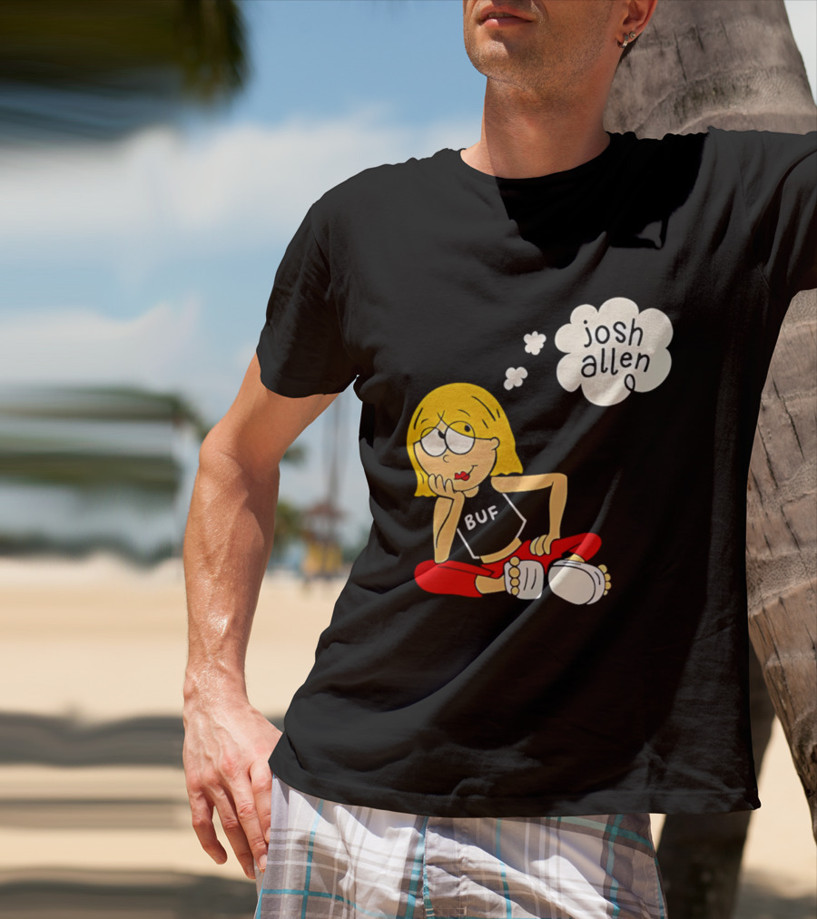 Lizzie McGuire BUF Josh Allen Dreaming Cartoon T-Shirt