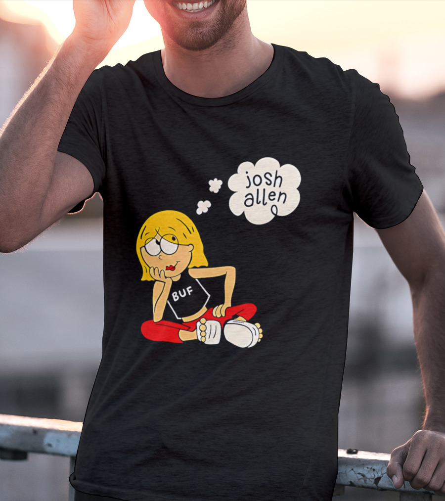 Lizzie McGuire BUF Josh Allen Dreaming Cartoon T-Shirt