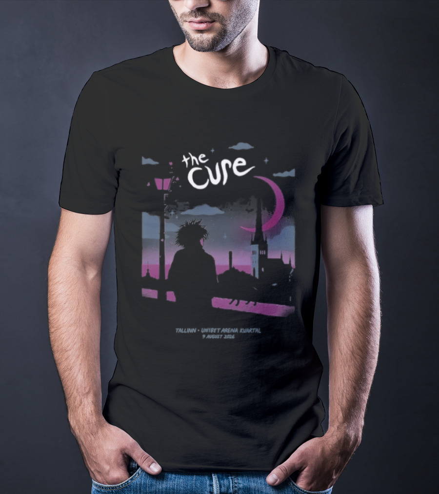 The Cure Tallinn 2026 Unibet Arena Kvartal 9 August Event T-Shirt