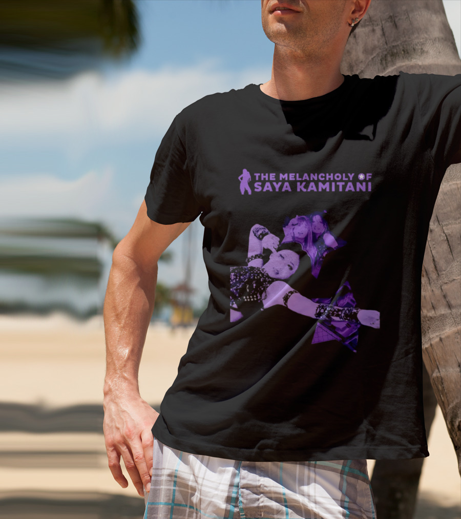 The Melancholy Of Saya Kamitani Purple Aesthetic T-Shirt