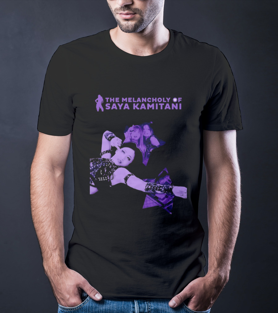 The Melancholy Of Saya Kamitani Purple Aesthetic T-Shirt
