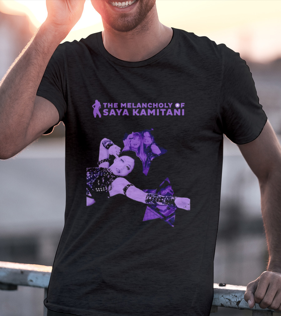 The Melancholy Of Saya Kamitani Purple Aesthetic T-Shirt