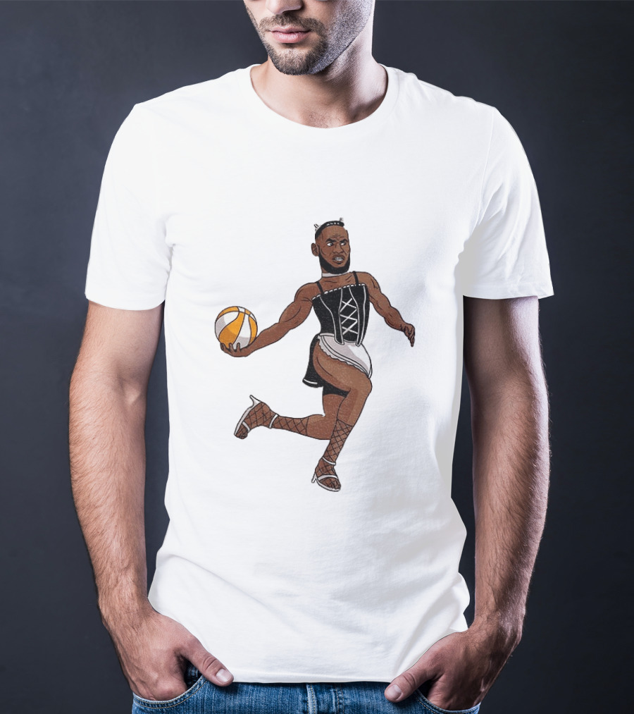 LeBron James Maid Outfit Basketball Crossover WNBA Fantasy T-Shirt