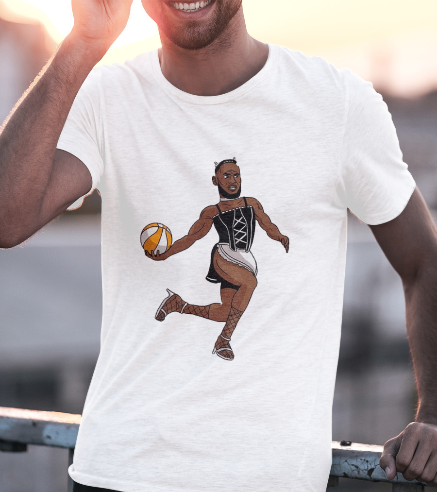LeBron James Maid Outfit Basketball Crossover WNBA Fantasy T-Shirt