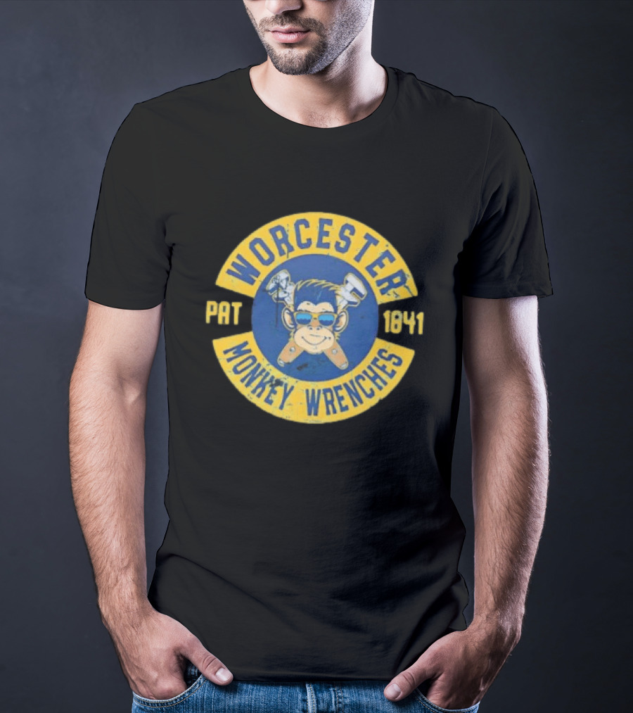 Worcester Pat 1841 Monkey Wrenches Monkey T-Shirt