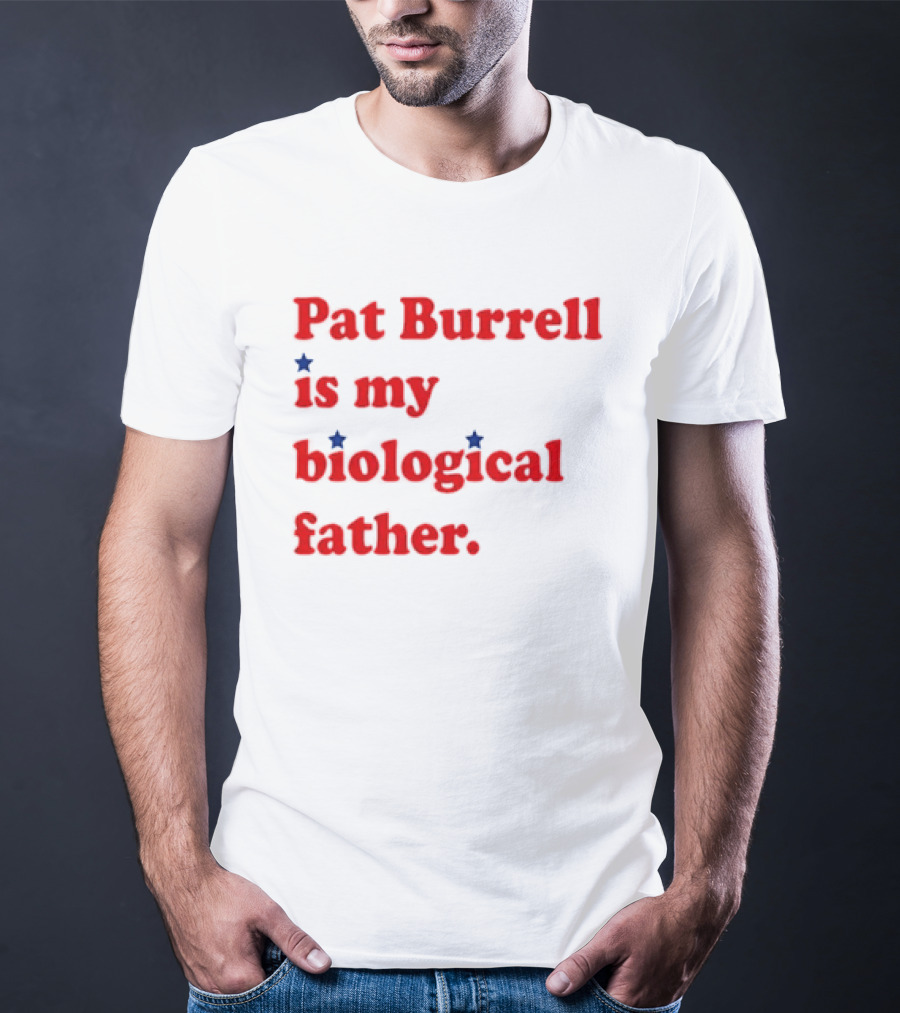 Pat Burrell Is My Biological Father Red Blue Star Dots T-Shirt