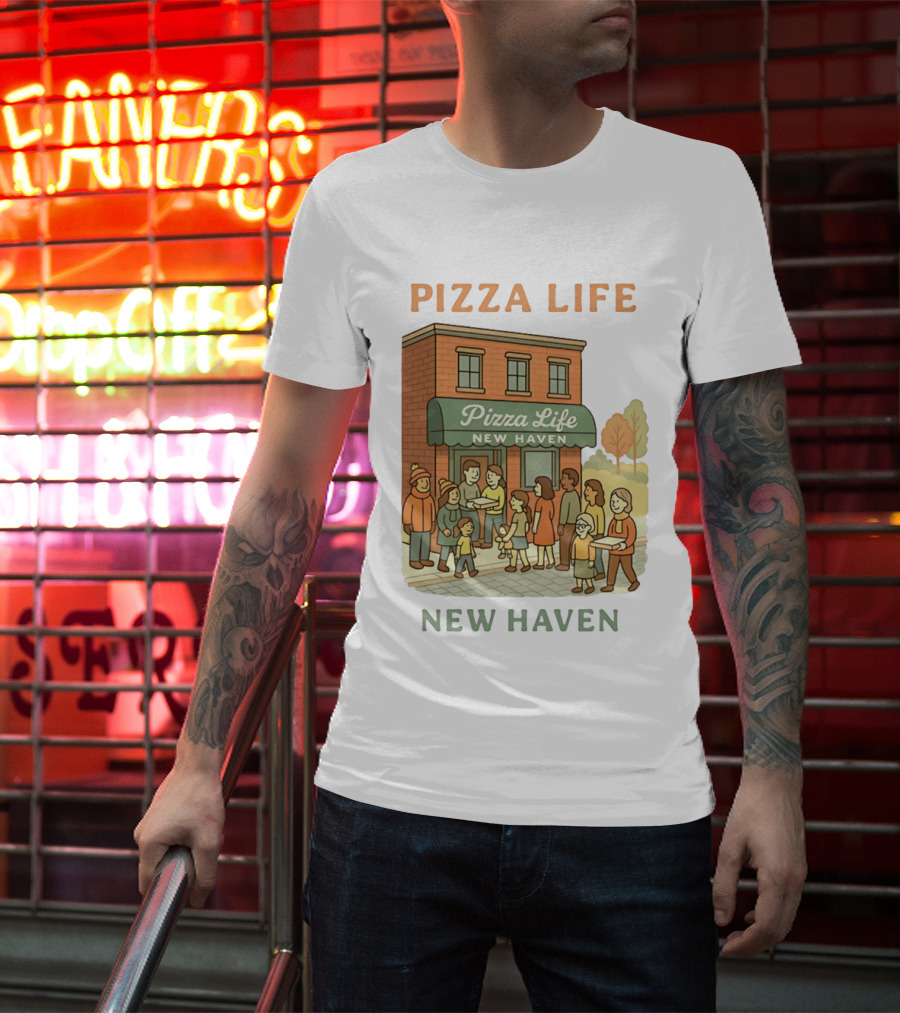 Pizza Life New Haven Family Gathering At Pizzeria T-Shirt