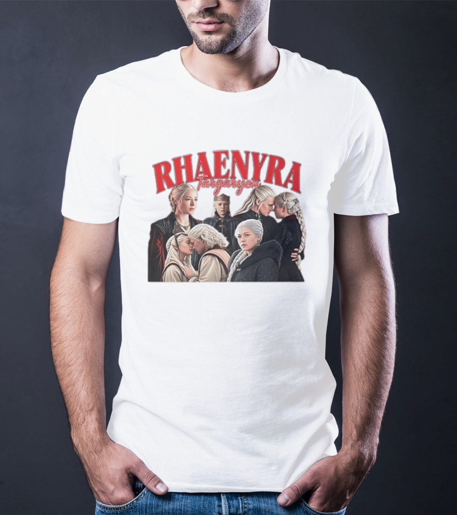 Rhaenyra Targaryen Photo Collage Bootleg Portraits T-Shirt