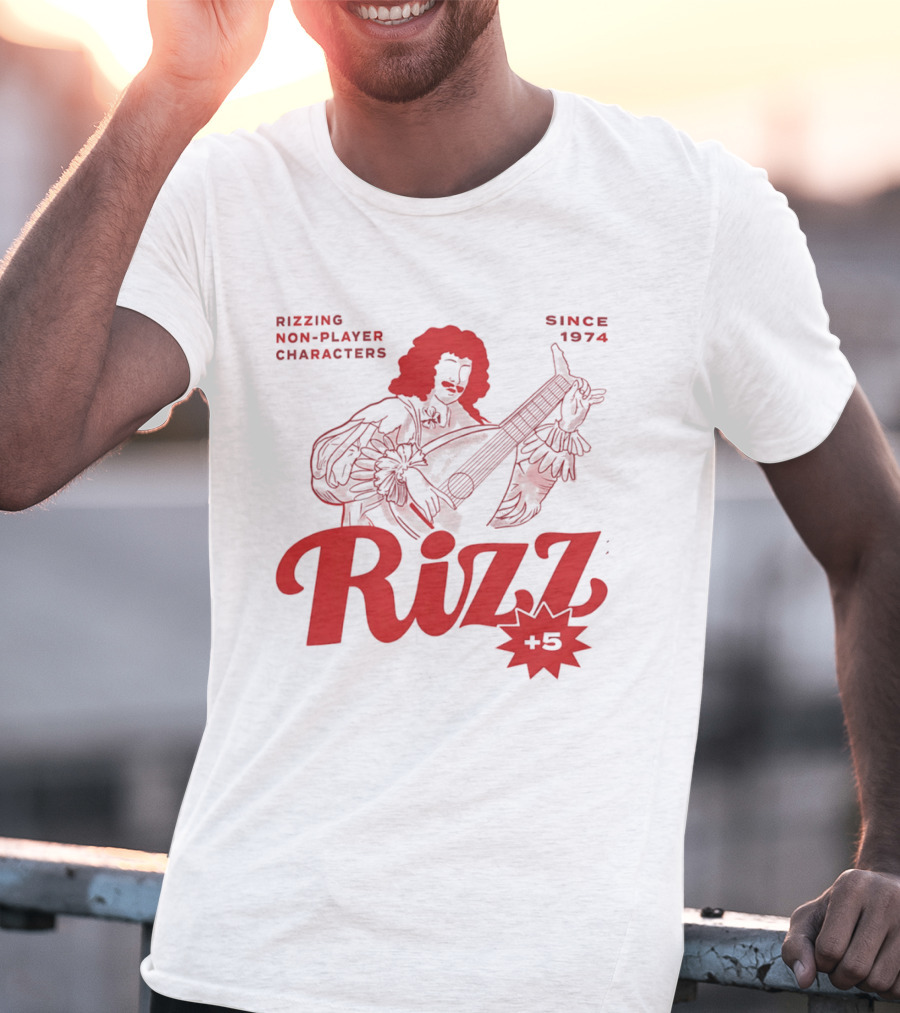 Rizzing Non Player Characters Since 1974 Rizz +5 Bard T-Shirt