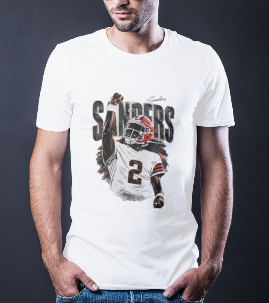 Sanders 2 Colorado Buffaloes Jersey Football Player T-Shirt