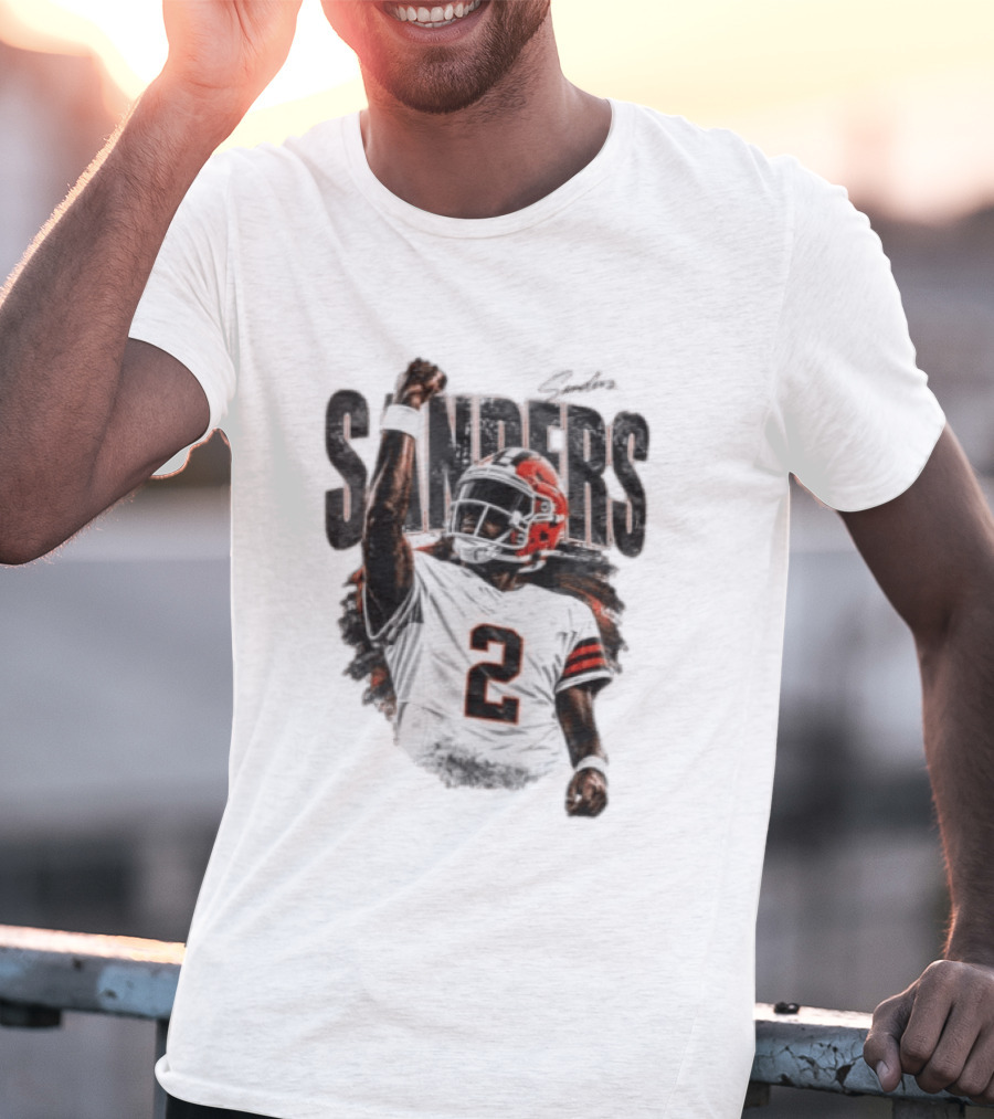 Sanders 2 Colorado Buffaloes Jersey Football Player T-Shirt