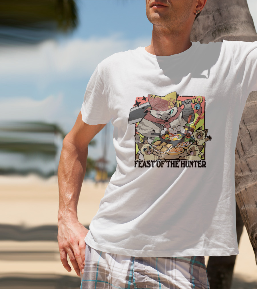 Feast Of The Hunter Cats Cooking Sushi And Food Celebration T-Shirt